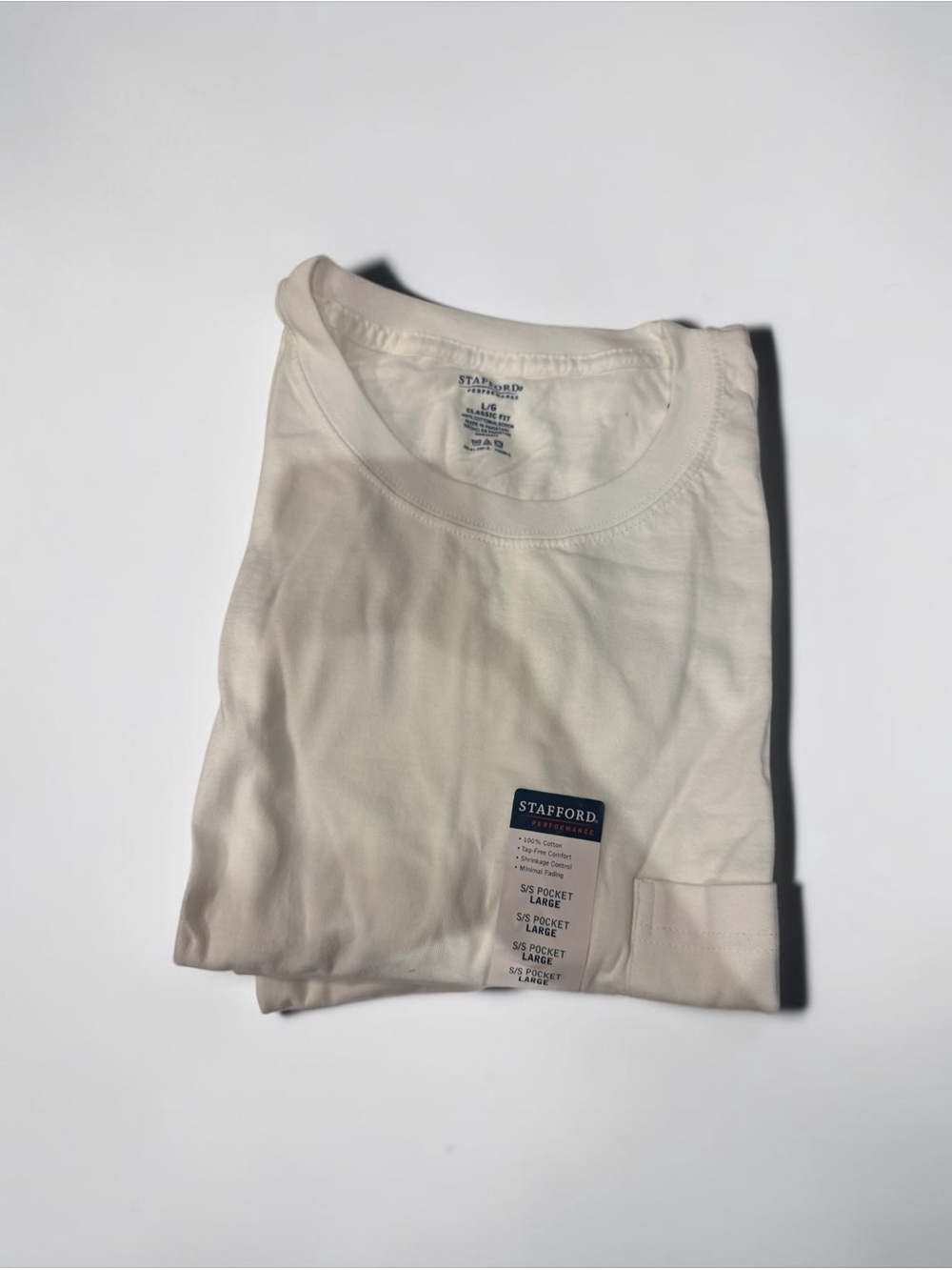 💥💥Stanford💥Pack of 5 Short-Sleeve Pocket Crew T-Shirts💥Brand New with Tags💥💥